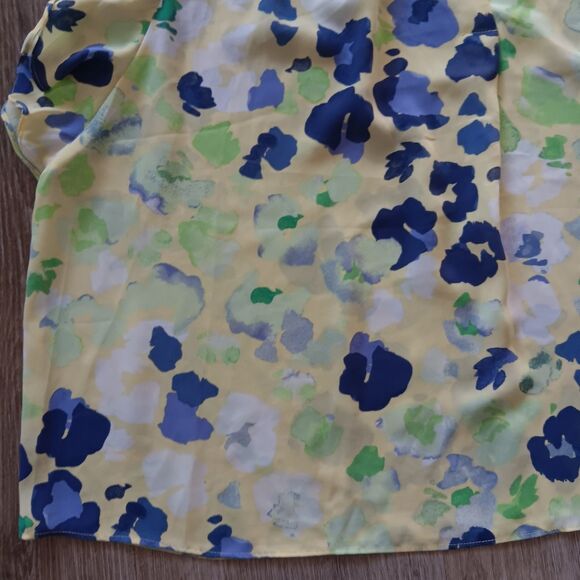 Zac & Rachel Lemon Meringue VNeck Top Short Ruffle Sleeves Blouse Plus Sz 2x - Picture 5 of 11